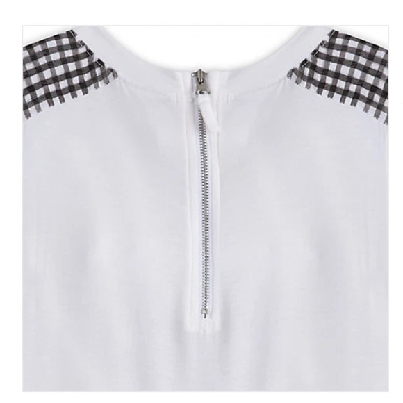 Disney White Sleeveless Top with Ginham Minnie - Picture 4 of 9